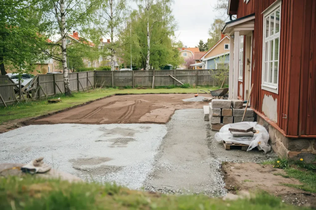 juli r b sta tiden f r markarbete s f rbereder du tomten f r mur g ngar och uppfart