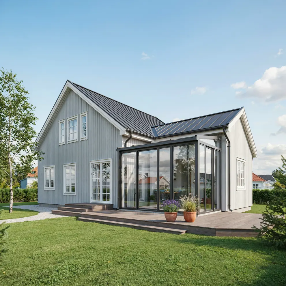 bygga uterum inglasad veranda marks kommun fritsla kinna vastergotland