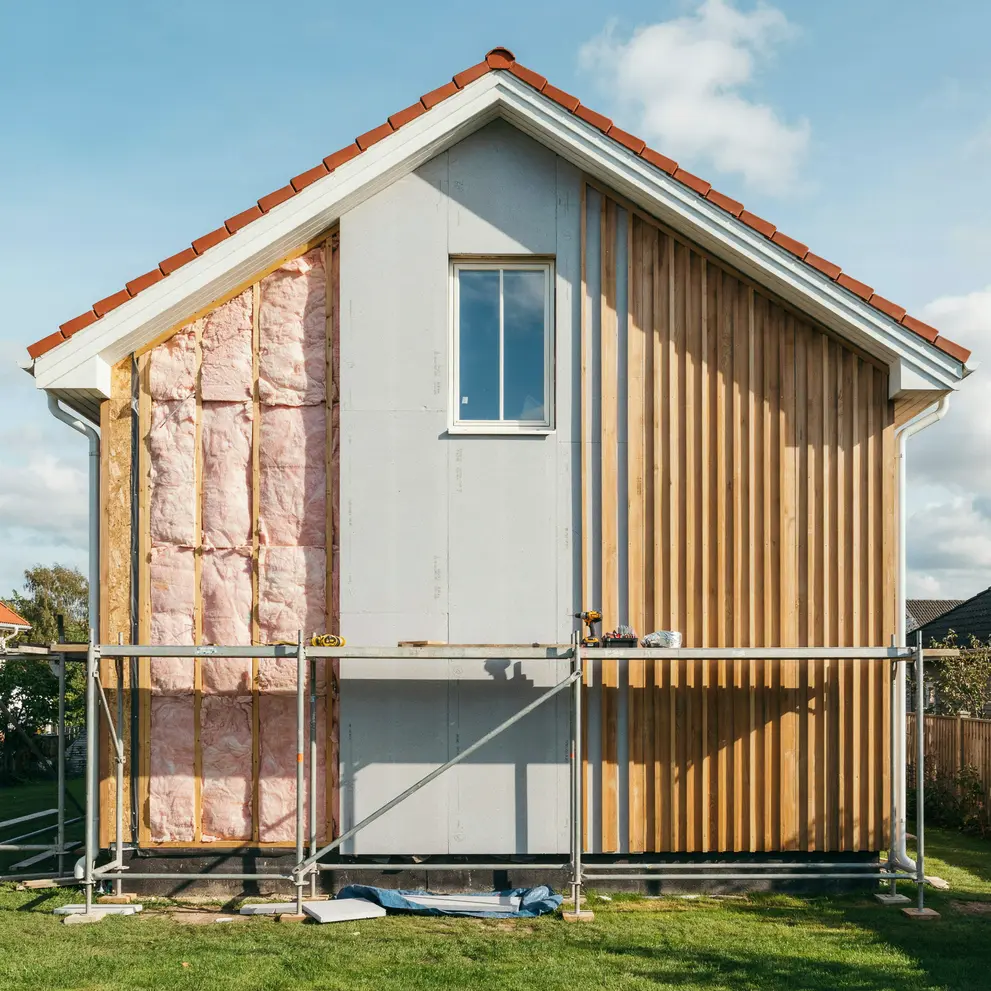 tillaggsisolering fasad yttervagg i marks kommun fritsla kinna vastergotland